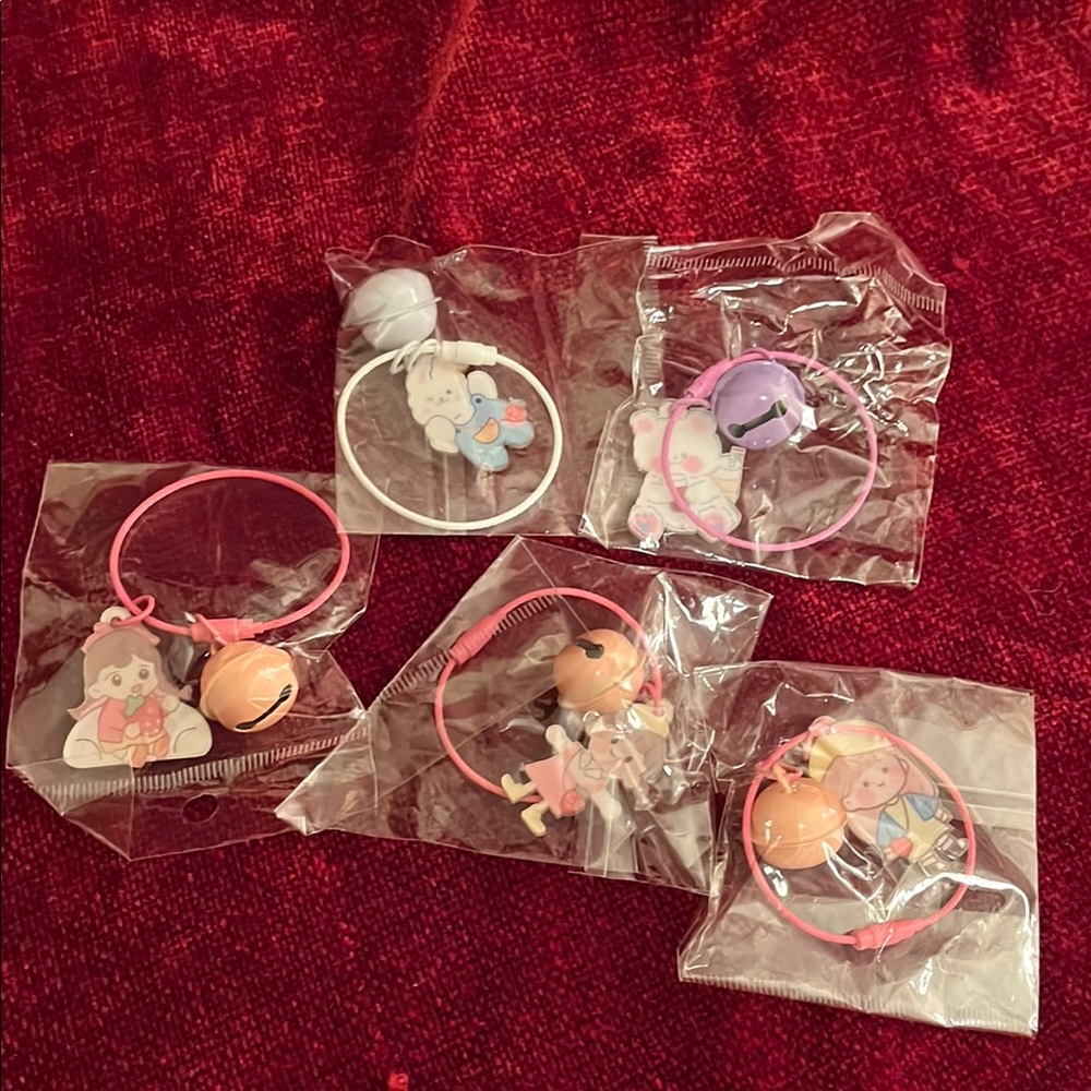 Set of 10 Kawaii-Style Cartoon Bag Charms, Keychains NEW - Picture 9 of 10